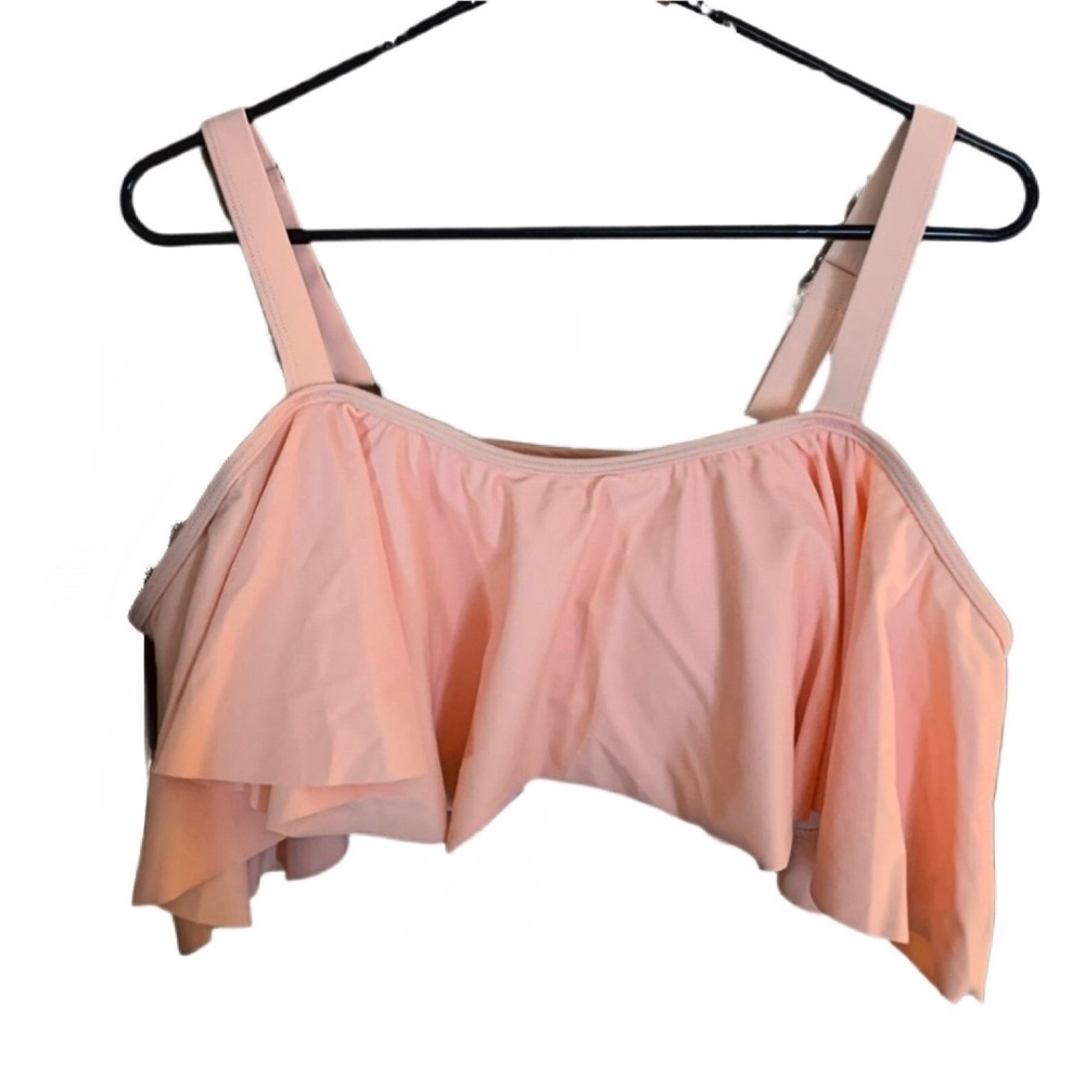 Peach Pink Bathing Suit Two Piece Top